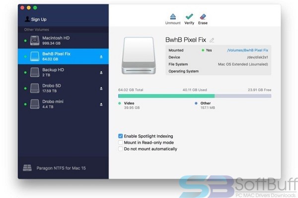 how to uninstall paragon ntfs for mac